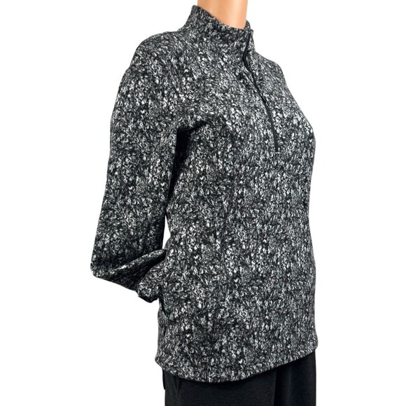 Spyder Active Womens Small Fleece Quarter Zip Printed Pullover - Picture 4 of 9